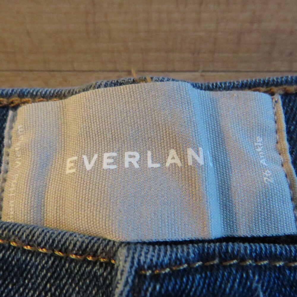 EVERLANE High Rise Ankle Skinny Jeans Casual Classic Minimalist - Size 26 - Picture 12 of 13